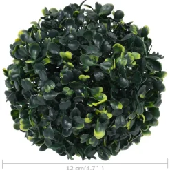 vidaXL Bolas de boj artificial 4 unidades 12 cm Discount