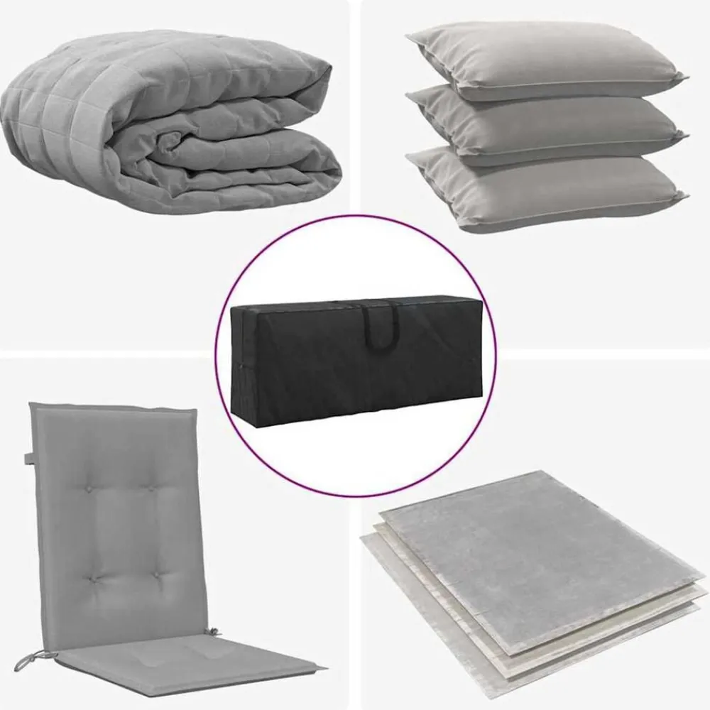 vidaXL Bolsa de Almacenamiento Exterior Negro 125 x 32 x 50 cm Online