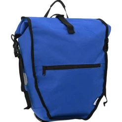 vidaXL Bolsa de bicicleta 32,5 x 17 x 57 cm Poliéster Azul Discount