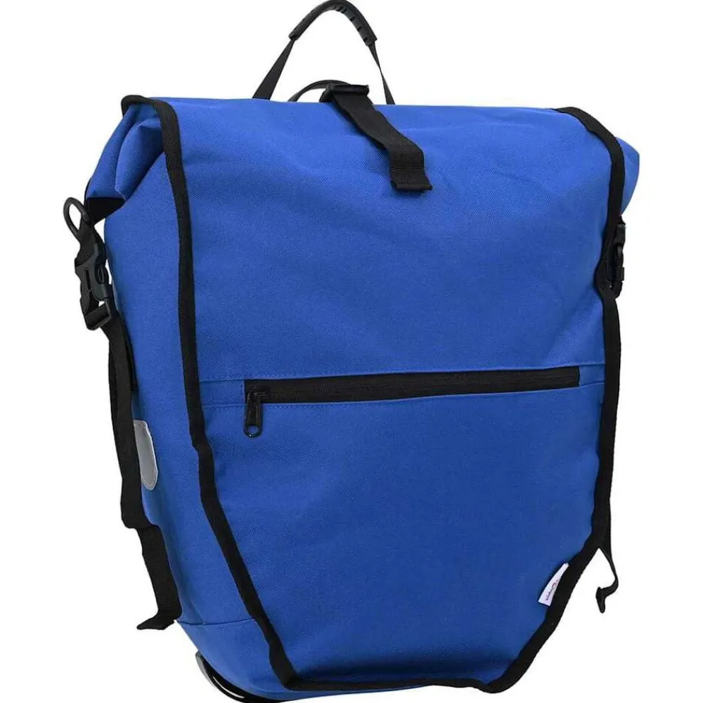 vidaXL Bolsa de bicicleta 32,5 x 17 x 57 cm Poliéster Azul Discount