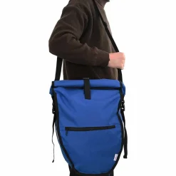 vidaXL Bolsa de bicicleta 32,5 x 17 x 57 cm Poliéster Azul Discount