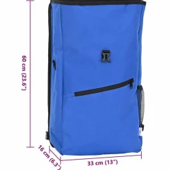 vidaXL Actividades Al Aire Libre-Bolsa de bicicleta 33 x 16 x 60 cm Poliéster