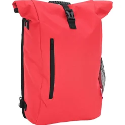 vidaXL Bolsa de bicicleta 31 x 13 x 58 cm Poliéster Rojo New