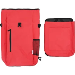 vidaXL Bolsa de bicicleta 31 x 13 x 58 cm Poliéster Rojo New