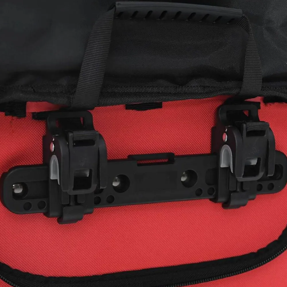 vidaXL Bolsa de bicicleta 31 x 13 x 58 cm Poliéster Rojo New