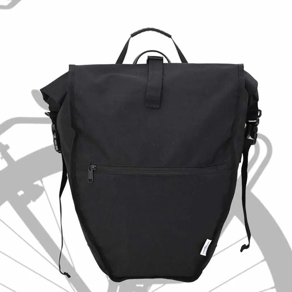 vidaXL Bolsa de bicicleta 32,5 x 17 x 57 cm Poliéster Negro Sale