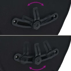 vidaXL Bolsa de bicicleta 32,5 x 17 x 57 cm Poliéster Negro Sale