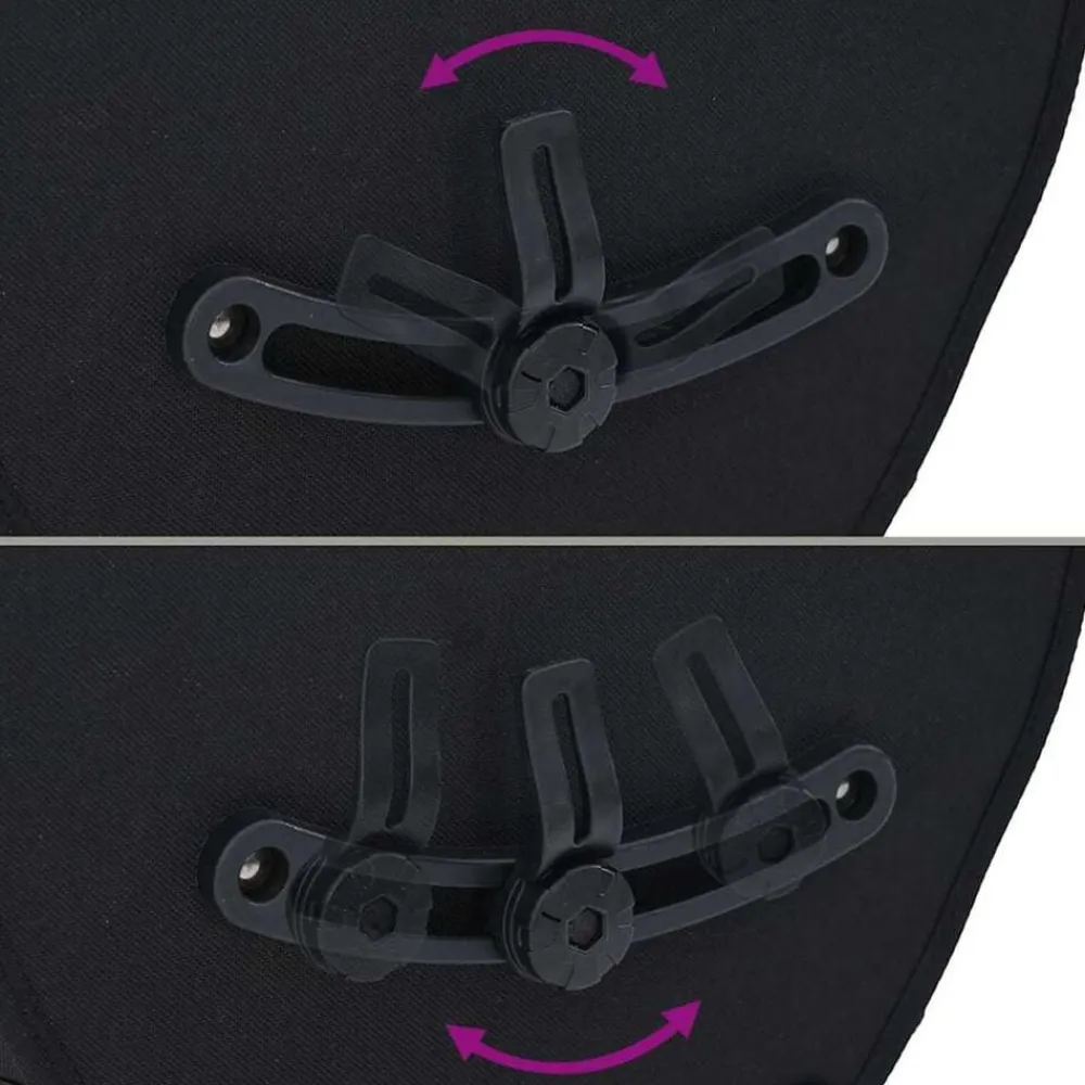vidaXL Bolsa de bicicleta 32,5 x 17 x 57 cm Poliéster Negro Sale