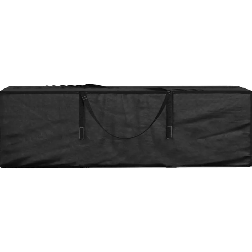vidaXL Bolsa para cojines de jardín polietileno negro 135x40x55 cm Best