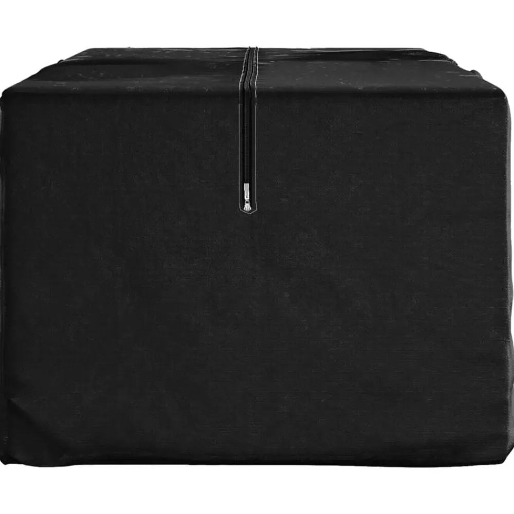 vidaXL Bolsa para cojines de jardín polietileno negro 135x40x55 cm Best