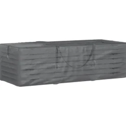 vidaXL Bolsa para cojines de jardín polietileno negro 135x40x55 cm Best