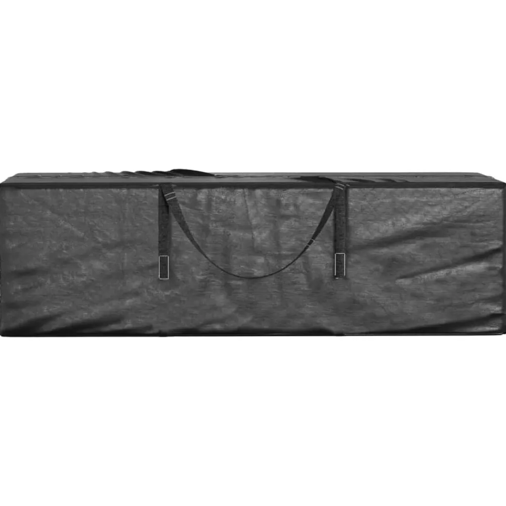 vidaXL Bolsa para árbol de Navidad polietileno negro 135x40x55 cm