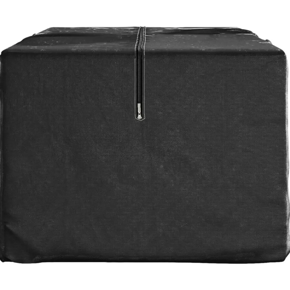 vidaXL Bolsa para árbol de Navidad polietileno negro 135x40x55 cm