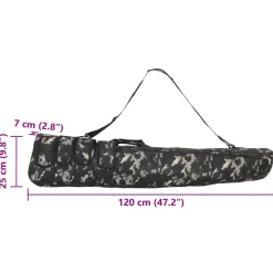 vidaXL Adultos-Bolsa para rifle con correa de hombro tela oxford 120 cm