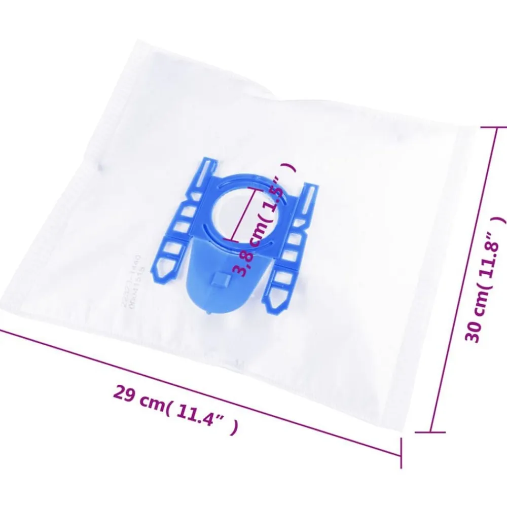 vidaXL Accesorios Para Electrodomésticos-Bolsas de aspiradora para Bosch/Siemens DEFGH 20 uds
