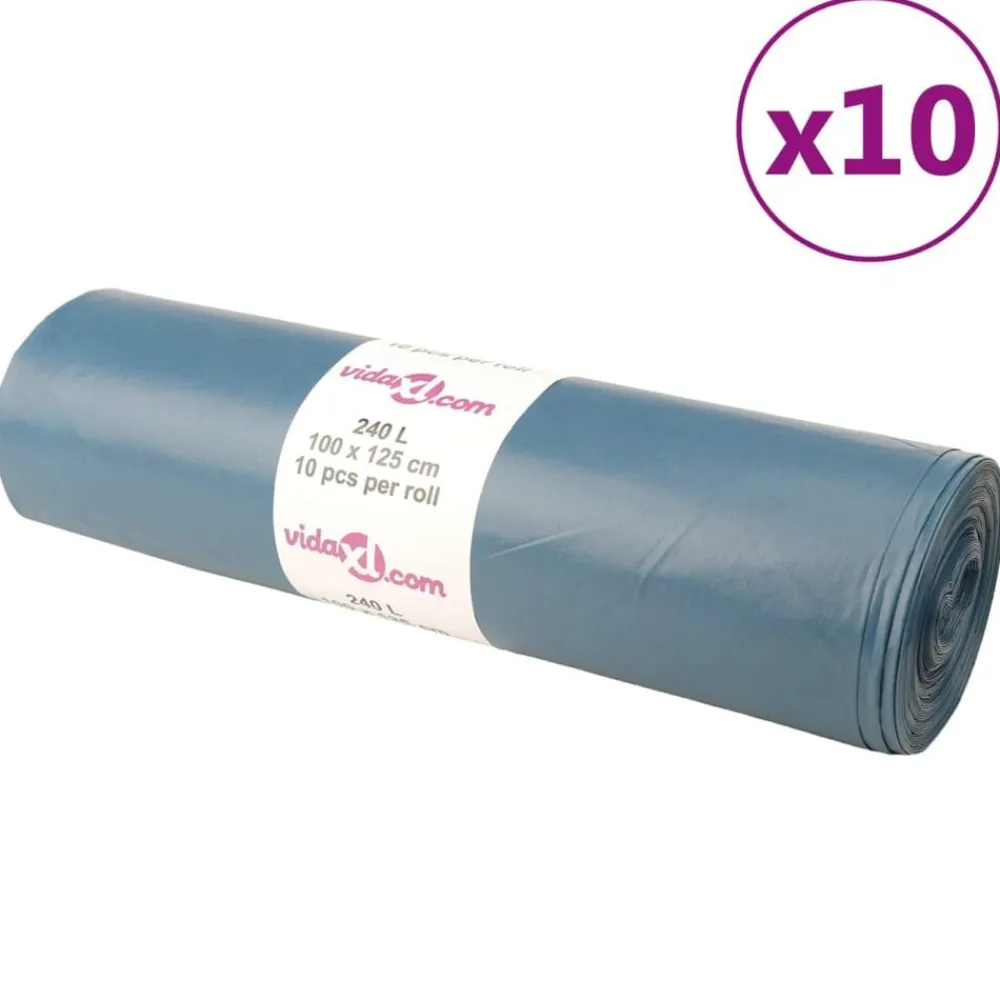 vidaXL Bolsas de basura azules 100 unidades 240 l Best