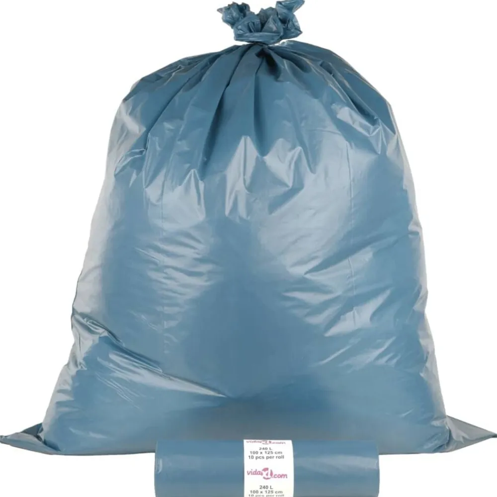 vidaXL Bolsas de basura azules 100 unidades 240 l Best