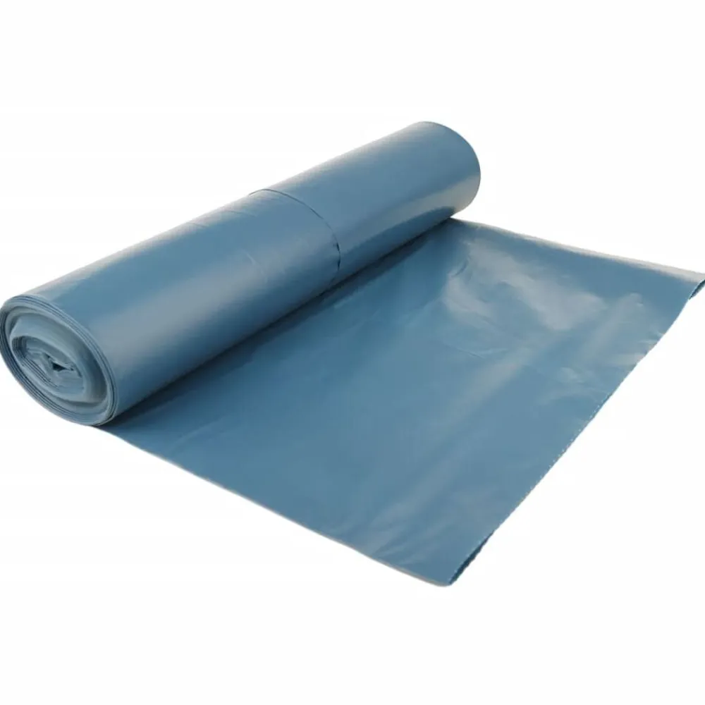 vidaXL Bolsas de basura azules 100 unidades 120 l