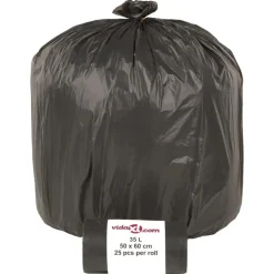 vidaXL Bolsas de basura negras 250 unidades 35 l Hot