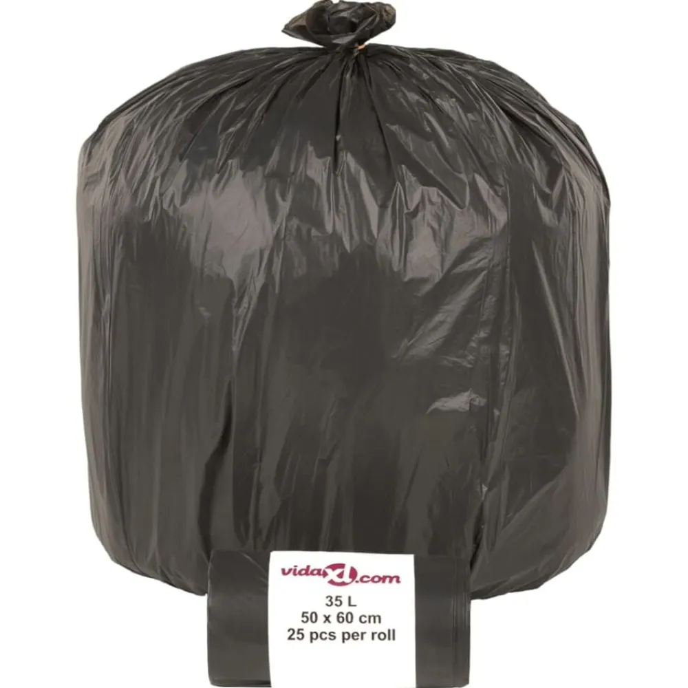 vidaXL Bolsas de basura negras 250 unidades 35 l Hot