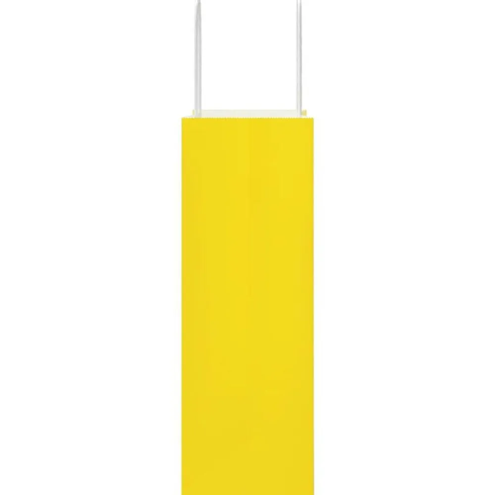 vidaXL Bolsas de papel con asas 50 uds amarillas 21x11x31 cm Amarillo Outlet