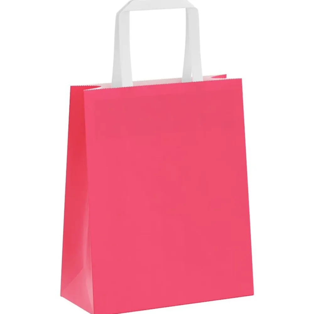 vidaXL Arte Y Ocio-Bolsas de papel con asas 50 uds 18x8x22 cm