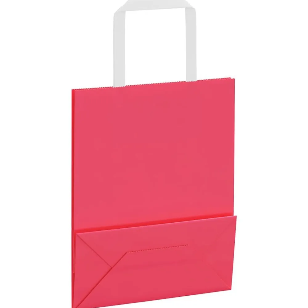 vidaXL Arte Y Ocio-Bolsas de papel con asas 50 uds 18x8x22 cm