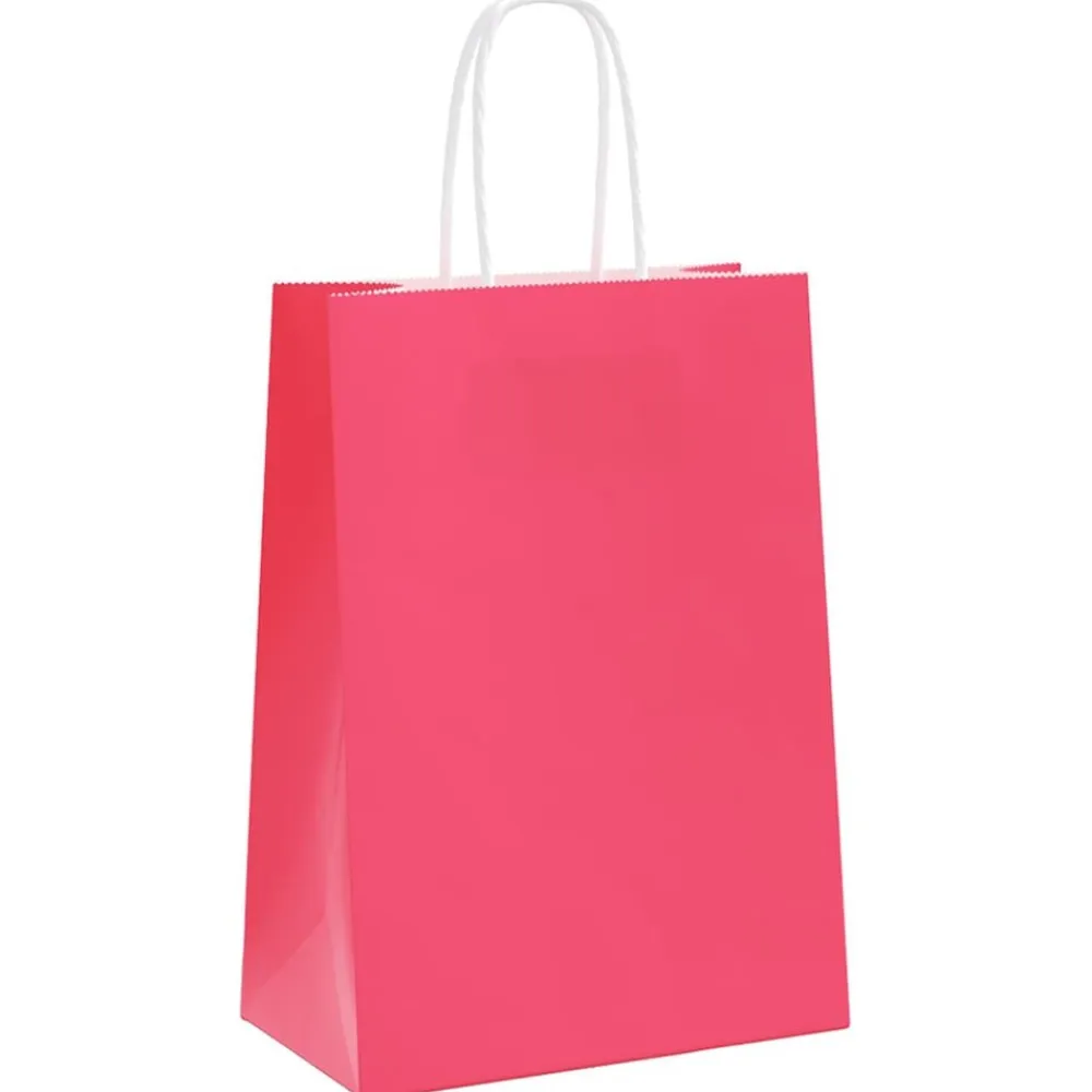 vidaXL Arte Y Ocio-Bolsas de papel con asas 50 uds 15x8x21 cm