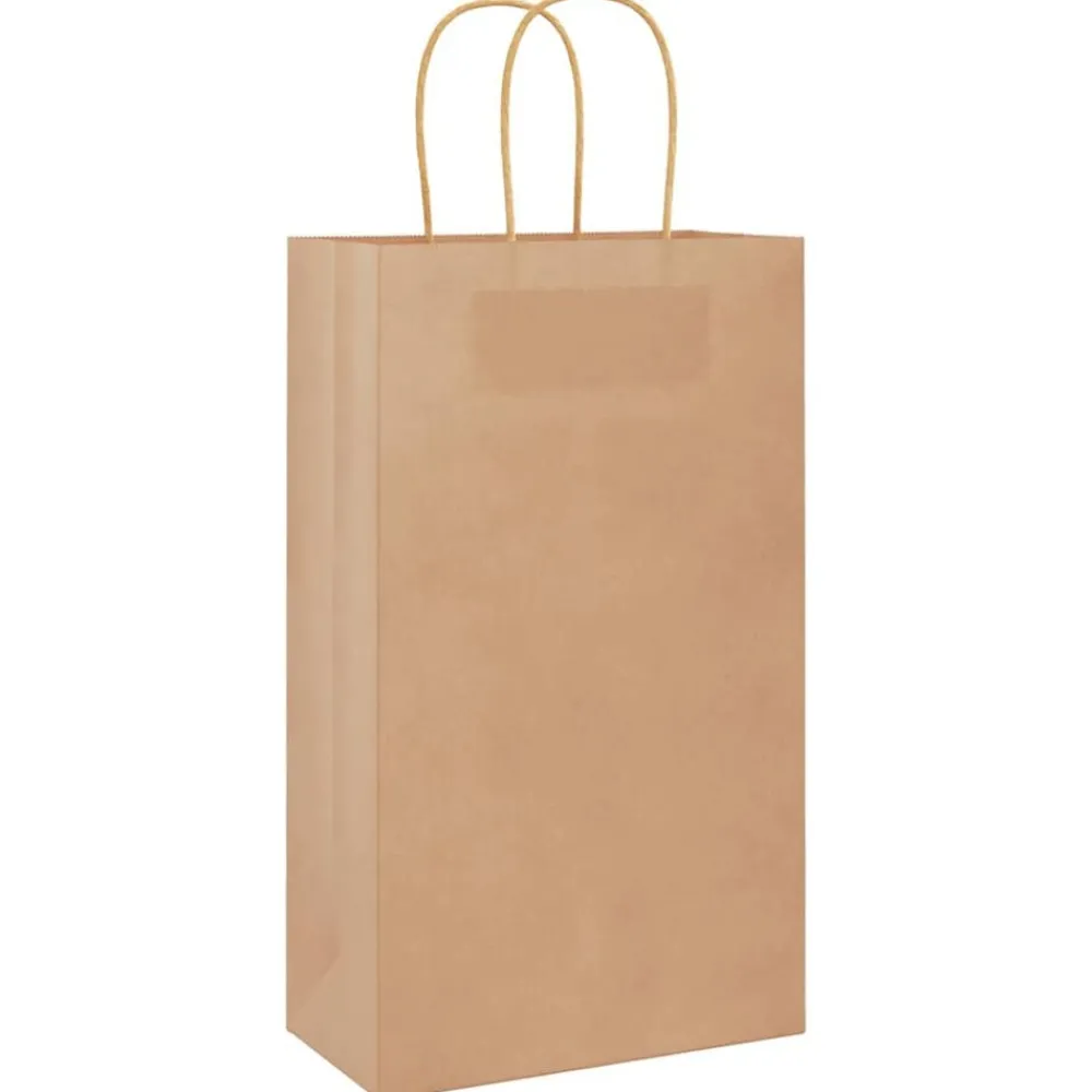 vidaXL Bolsas de papel con asas 50 uds marrón 21x11x36 cm Marrón New