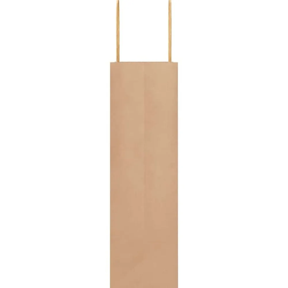 vidaXL Bolsas de papel con asas 50 uds marrón 21x11x36 cm Marrón New