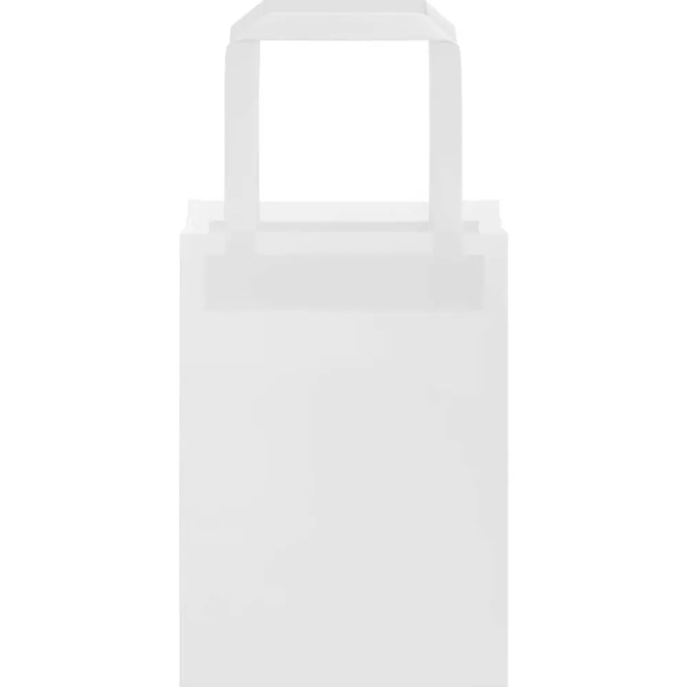 vidaXL Arte Y Ocio-Bolsas de papel con asas 50 uds blanca 15x8x21 cm