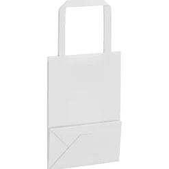 vidaXL Arte Y Ocio-Bolsas de papel con asas 50 uds blanca 15x8x21 cm