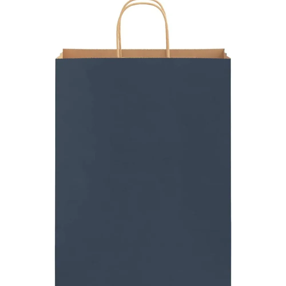 vidaXL Arte Y Ocio-Bolsas de papel con asas 250 uds 32x12x42 cm