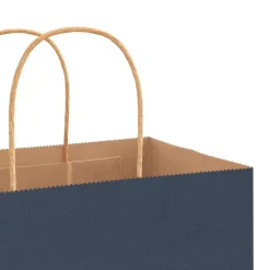 vidaXL Arte Y Ocio-Bolsas de papel con asas 250 uds 32x12x42 cm