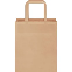 vidaXL Arte Y Ocio-Bolsas de papel con asas 50 uds marrón 18x8x22 cm