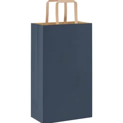 vidaXL Bolsas de papel con asas 50 uds 21x11x36 cm Azul Outlet