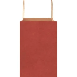 vidaXL Bolsas de papel con asas 250 uds 26x17x25 cm Rojo Sale