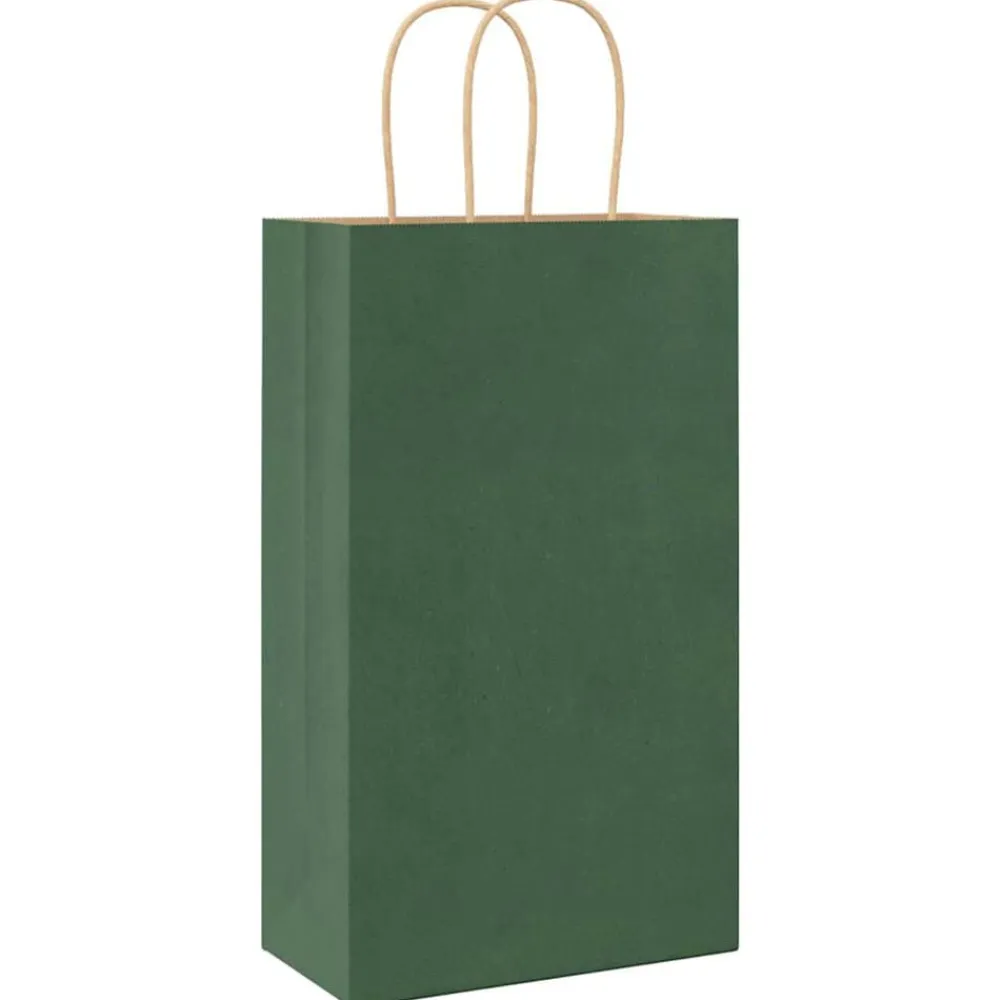 vidaXL Arte Y Ocio-Bolsas de papel con asas 50 uds 21x11x36 cm