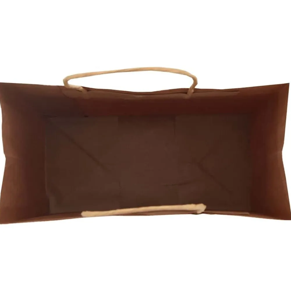 vidaXL Arte Y Ocio-Bolsas de papel con asas 50 uds 21x11x36 cm