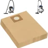 vidaXL Accesorios Para Electrodomésticos-Bolsas de papel para aspirador en seco y húmedo 10 uds marrón
