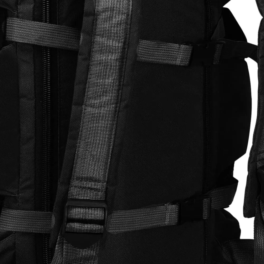 vidaXL Maletas Y Bolsos De Viaje-Bolso de lona estilo militar 3-en-1 45 L