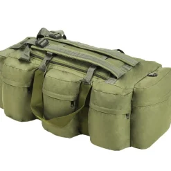 vidaXL Maletas Y Bolsos De Viaje-Bolso de lona estilo militar 3-en-1 45 L