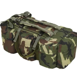 vidaXL Bolso de lona estilo militar 3-en-1 45 L Camuflaje Online