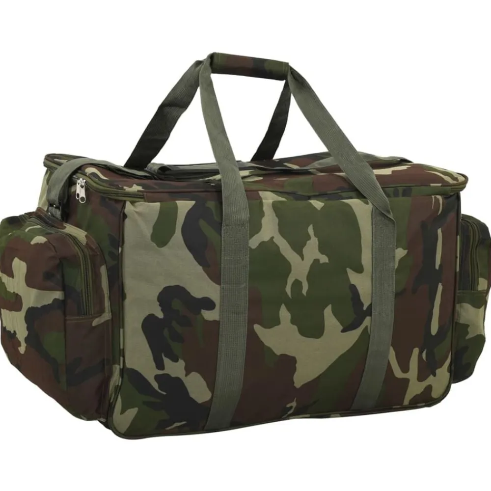 vidaXL Actividades Al Aire Libre-Bolso de pesca impermeable tela Oxford camuflaje