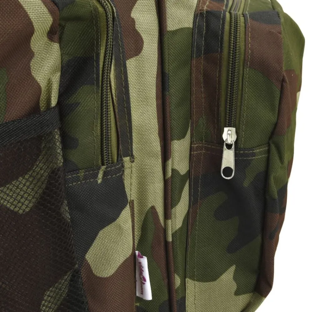 vidaXL Actividades Al Aire Libre-Bolso de pesca impermeable tela Oxford camuflaje