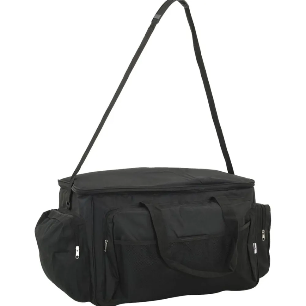 vidaXL Bolso de pesca impermeable tela Oxford Negro Sale