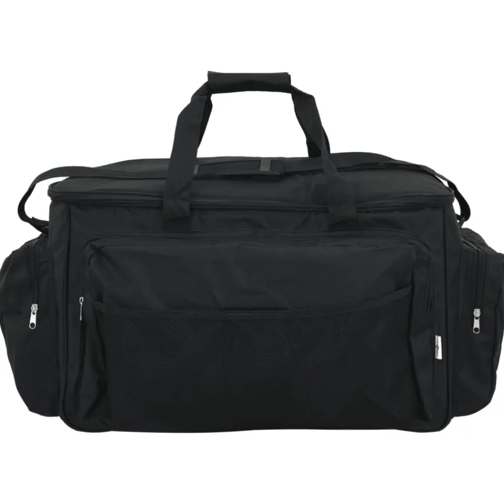 vidaXL Bolso de pesca impermeable tela Oxford Negro Sale