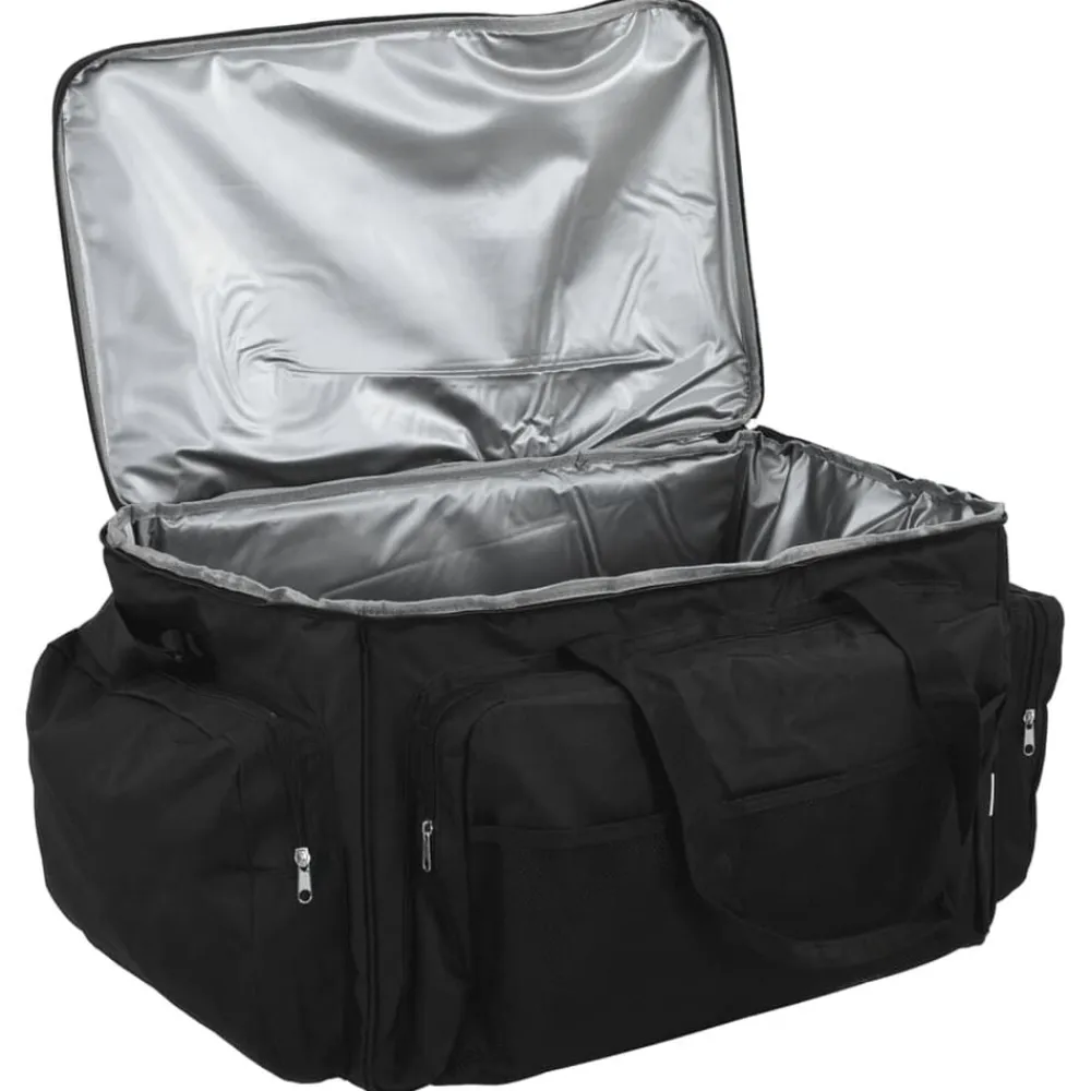 vidaXL Bolso de pesca impermeable tela Oxford Negro Sale