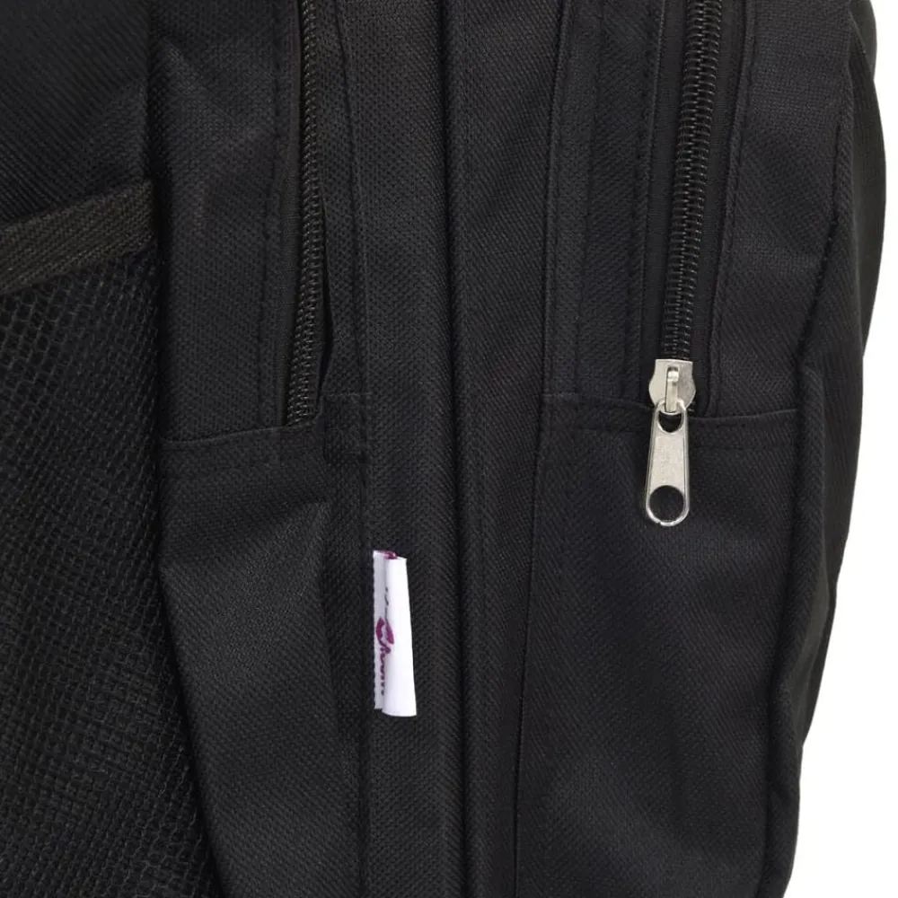 vidaXL Bolso de pesca impermeable tela Oxford Negro Sale