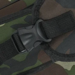 vidaXL Bolso para caña de pescar tela oxford verde 150 cm Camuflaje Sale